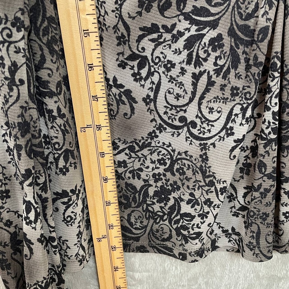 Vintage Y2K Mesh Floral Fairy Grunge Whimsigoth Babydoll Top Brown Large - Picture 5 of 6